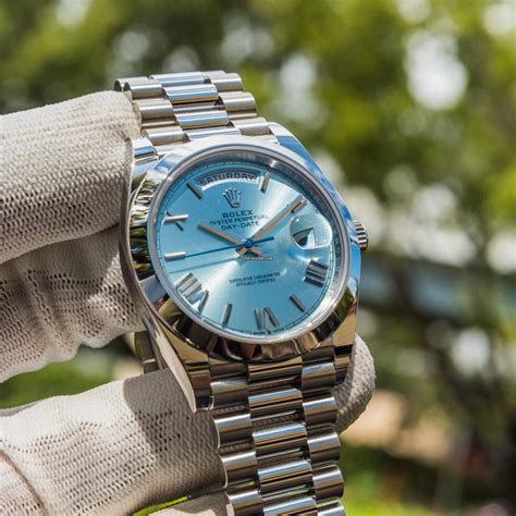 rolex day date 40 blue roman instagram|rolex platinum day date 40.